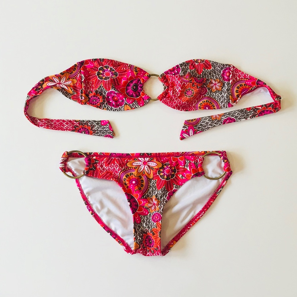 Multicolor two piece bikini